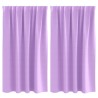 Rideaux occultants avec anneaux 2 pcs Violet 140 x 140 cm 556167556167