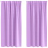 Rideaux occultants avec anneaux 2 pcs Violet 175 x 140 cm 556168556168