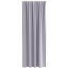 Rideaux occultants avec anneaux 2 pcs Gris métal 260 x 140 cm 556173556173