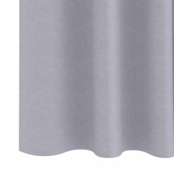Rideaux occultants avec anneaux 2 pcs Gris métal 260 x 140 cm 556173556173