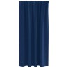 Rideaux occultants avec anneaux 2 pcs Bleu foncé 175 x 140 cm 556175556175