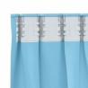 Rideaux occultants avec anneaux 2 pcs Bleu clair 225 x 140 cm 556179556179
