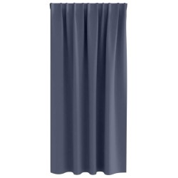 Rideaux occultants avec anneaux 2 pcs Anthracite 175 x 140 cm 556183556183