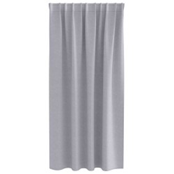 Rideaux occultants avec anneaux 2 pcs Gris métal 175 x 140 cm 556184556184