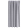 Rideaux occultants avec anneaux 2 pcs Gris métal 175 x 140 cm 556184556184
