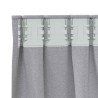 Rideaux occultants avec anneaux 2 pcs Gris clair 245 x 140 cm 556187556187