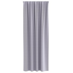 Rideaux occultants avec anneaux 2 pcs Gris métal 225 x 140 cm 556189556189