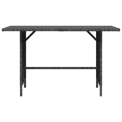 Table à dîner de jardin Gris 110x70x65 cm Résine tressée 556194556194