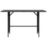 Table à dîner de jardin Gris 110x70x65 cm Résine tressée 556194556194