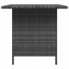 Table à dîner de jardin Gris 110x70x65 cm Résine tressée 556194556194
