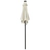 Parasol avec lumières LED sable 200x211 cm aluminium 556197556197