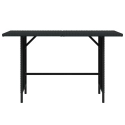Table à manger de jardin Noir 110x70x65 cm Résine tressée 556198556198