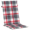 Coussins de chaise de jardin à dossier haut lot de 2 120x50x3cm 556199556199
