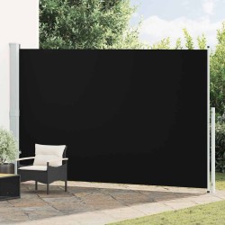 Auvent latéral rétractable de patio 220x500 cm Noir 556201556201