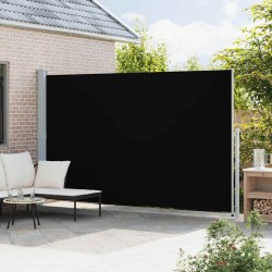 Auvent latéral rétractable de patio 220x500 cm Noir 556201556201