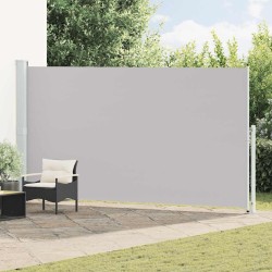 Auvent latéral rétractable de patio 200x500 cm Gris 556202556202