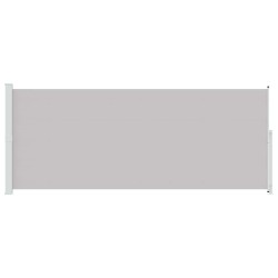 Auvent latéral rétractable de patio 200x500 cm Gris 556202556202