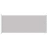 Auvent latéral rétractable de patio 200x500 cm Gris 556202556202