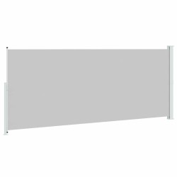 Auvent latéral rétractable de patio 200x500 cm Gris 556202556202