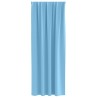 Rideaux occultants avec anneaux 2 pcs Bleu clair 245 x 140 cm 556203556203