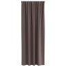 Rideaux occultants avec anneaux 2 pcs Marron foncé 225 x 140 cm 556209556209