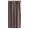 Rideaux occultants avec anneaux 2 pcs Marron foncé 175 x 140 cm 556210556210