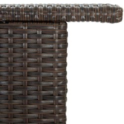 Table de bar de jardin Marron 120x55x110 cm Résine tressée 556211556211