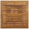 Table de bar Gris 80x80x110 cm Résine tressée et bois d'acacia 556212556212