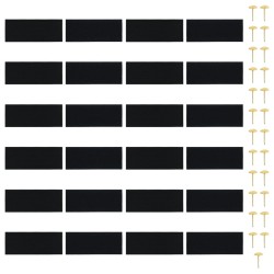 Rideaux de porte anti-insectes 2 pcs avec aimants noir 200x80cm 556221556221