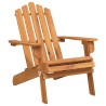 Chaises Adirondack de jardin lot de 2 Bois massif d'acacia 556225556225