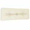 Coussin de palette crème 120x40x12 cm tissu 556226556226