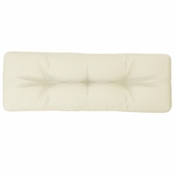 Coussin de palette crème 120x40x12 cm tissu 556226556226