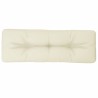 Coussin de palette crème 120x40x12 cm tissu 556226556226