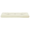 Coussin de palette crème 120x40x12 cm tissu 556226556226