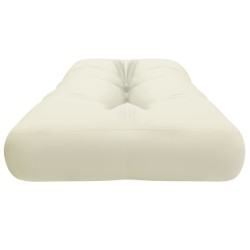 Coussin de palette crème 120x40x12 cm tissu 556226556226