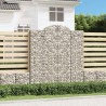 Paniers à gabions arqués 3 pcs 200x30x220/240 cm fer galvanisé 556228556228