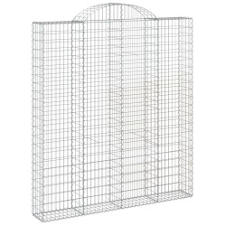 Paniers à gabions arqués 3 pcs 200x30x220/240 cm fer galvanisé 556228556228
