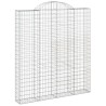 Paniers à gabions arqués 3 pcs 200x30x220/240 cm fer galvanisé 556228556228
