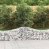 Paniers à gabions arqués 9 pcs 200x50x40/60 cm fer galvanisé 556229556229