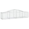Paniers à gabions arqués 9 pcs 200x50x40/60 cm fer galvanisé 556229556229