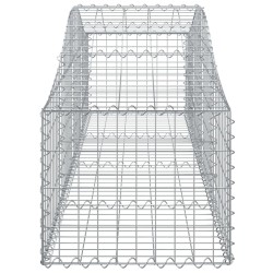 Paniers à gabions arqués 9 pcs 200x50x40/60 cm fer galvanisé 556229556229
