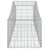 Paniers à gabions arqués 9 pcs 200x50x40/60 cm fer galvanisé 556229556229