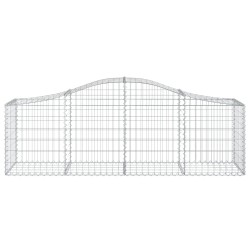 Paniers à gabions arqués 8 pcs 200x50x60/80 cm Fer galvanisé 556230556230