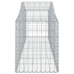 Paniers à gabions arqués 8 pcs 200x50x60/80 cm Fer galvanisé 556230556230