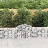 Paniers à gabions arqués 9 pcs 200x30x60/80 cm Fer galvanisé 556231556231