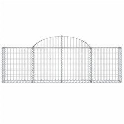 Paniers à gabions arqués 9 pcs 200x30x60/80 cm Fer galvanisé 556231556231