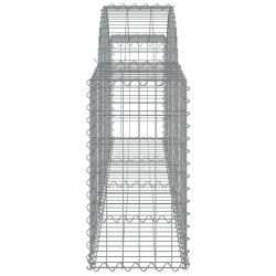 Paniers à gabions arqués 8 pcs 200x30x60/80 cm Fer galvanisé 556232556232