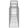 Paniers à gabions arqués 8 pcs 200x30x60/80 cm Fer galvanisé 556232556232