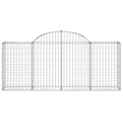 Paniers à gabions arqués 7 pcs 200x30x80/100 cm Fer galvanisé 556234556234
