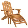 Chaises Adirondack de jardin repose-pieds lot de 2 Bois acacia 556235556235